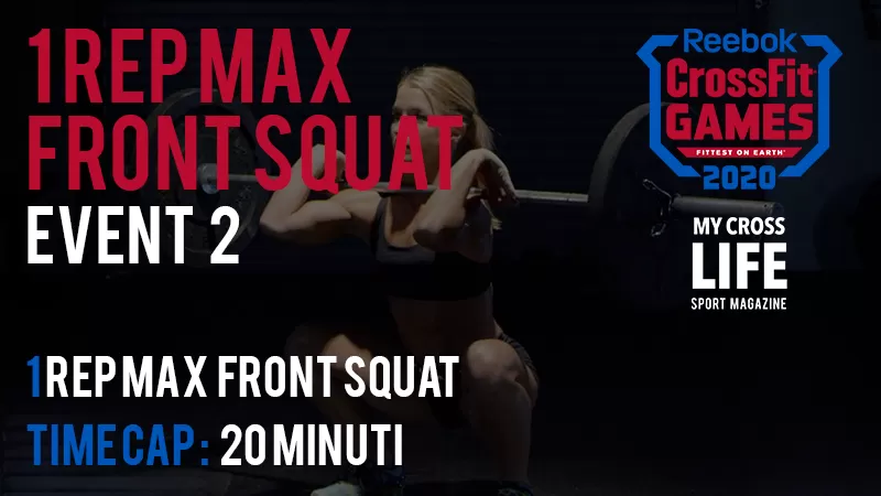1 Rep Max Front Squat | Evento 2 dei CrossFit Games 2020